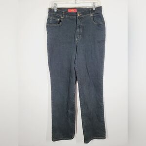 NYDJ Dark Wash High Rise Boot Cut Jeans, Size 8